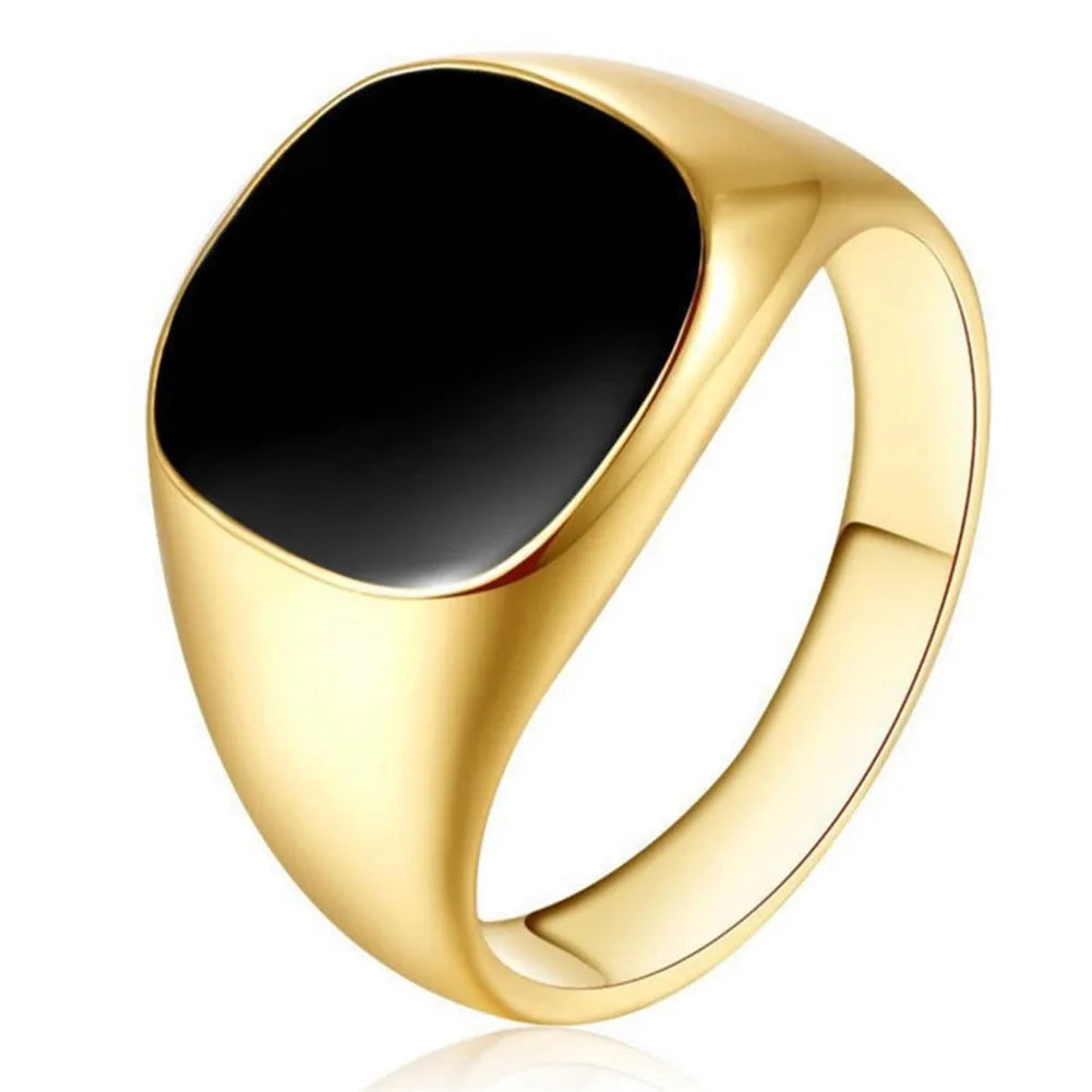 Valor Steel Signet Ring