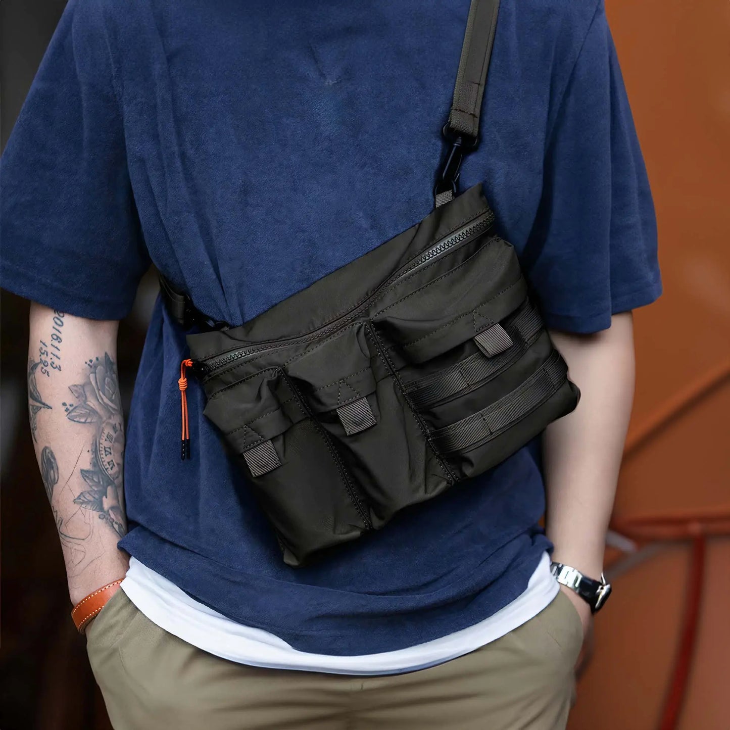 "Stride" Men’s Crossbody Sling Bag